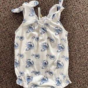 Velvet fawn I’m not crabby knot bubble size 2t NWT